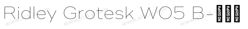 Ridley Grotesk W05 B字体转换 Ridley Grotesk W05 B字体转换
